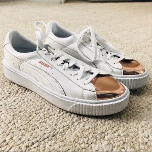 Puma platform metallic sneaker